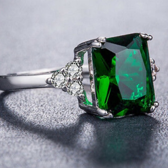 New Fine Engagement Ring 925 Sterling Silver - Picture 5 of 6